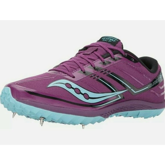 Saucony Women Sneakers Kilkenny XC7 Purple Blue Cross Country Track Running - Picture 2 of 6